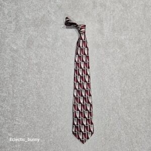 Pallatina Men's 4" Tie-100% Imported Silk-Geometric Pattern-59/60" Long- 4" Wide